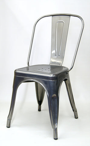 Metal Chairs Model MC81 Pewter Glossy