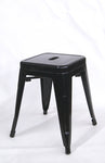 Metal Backless Chairs Black :  MCBL85 Black