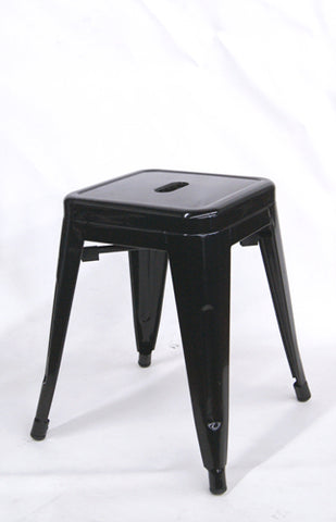 Metal Backless Chairs Black :  MCBL85 Black